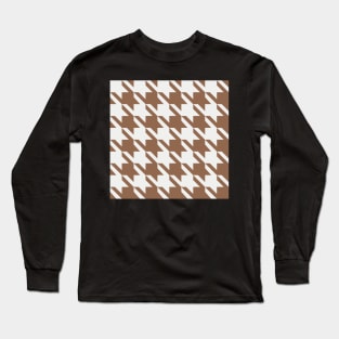 Little Critter Houndstooth - Brown and White Long Sleeve T-Shirt